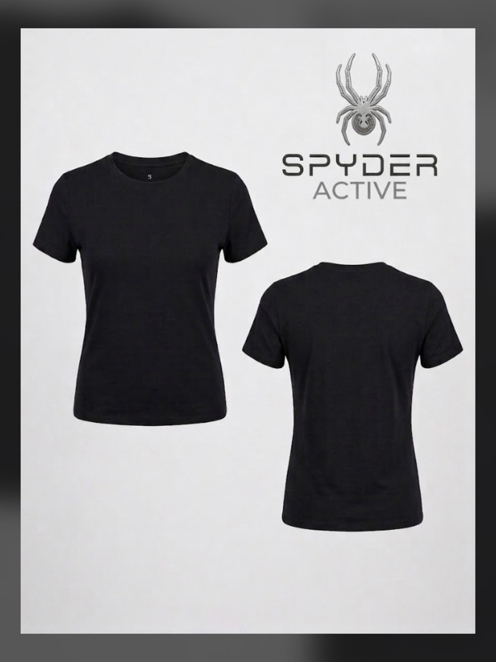 NWT Spyder Women’s Black Heather Active Top w/ Zip Pocket - Size S